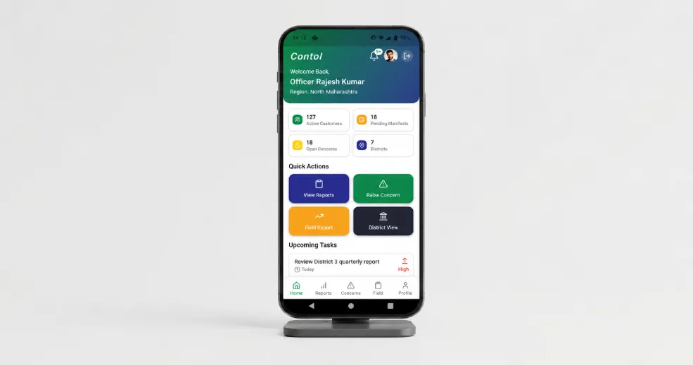 Regional officer app